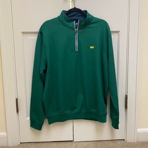 Masters Green Tech quarter zip size large